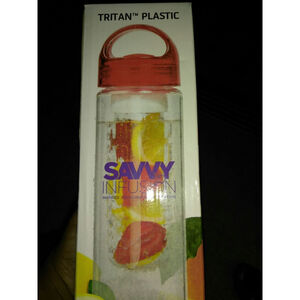 Fruit Infuser Water Bottle Red